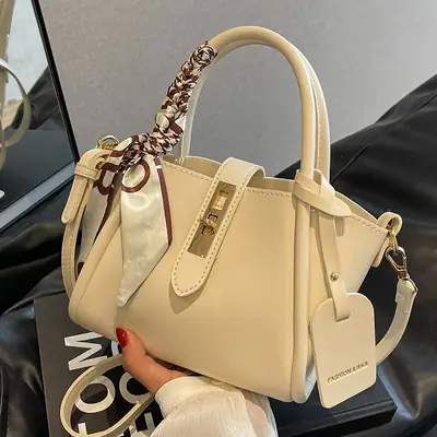 Stylish Cream Textured Shoulder Bag for Women
