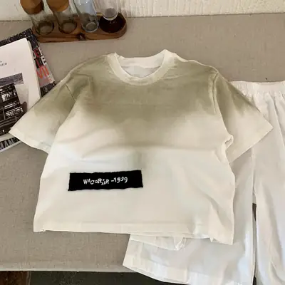 Boys Gradient Short Sleeve T-Shirt Summer 2025