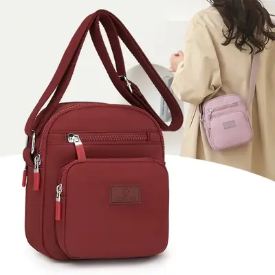 2026 Red Shoulder Bag for Middle-Aged Moms with Large Capacity