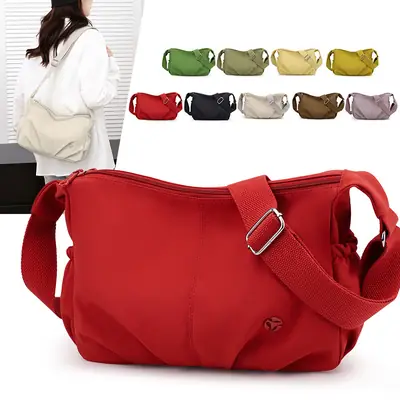 Red Multi-Layer Crossbody Bag for Women 2026