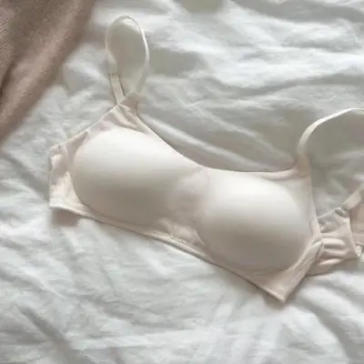 Japanese-Style Women's Underwear for Spring and Autumn, Small Chest Push-Up Anti-Sagging Color Bandeau Seamless Simple Sexy Beautiful Back Bra