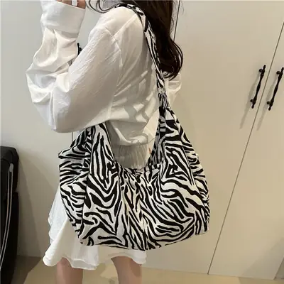 Women Zebra Print Crossbody Bag 2025 New Fashion