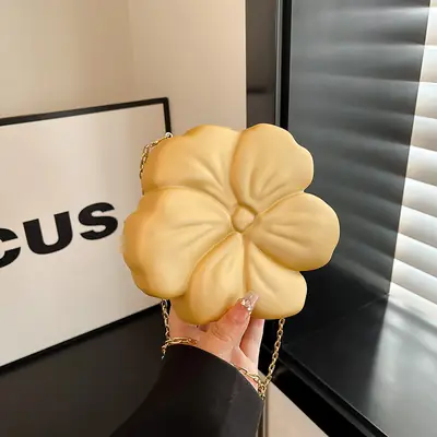 Matte Flower Shoulder Bag for Women