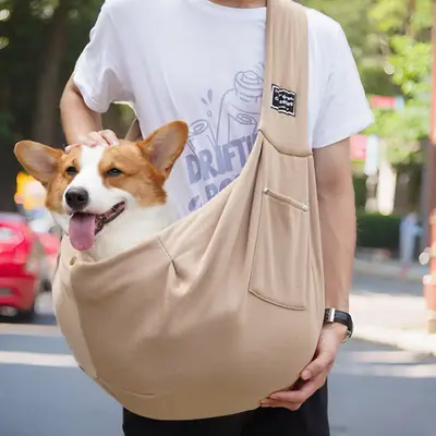 Portable Pet Crossbody Bag for Dog & Cat Shoulder Bag