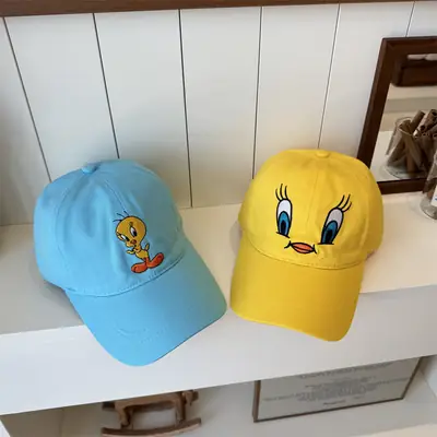 2025 Cartoon Duck Cap Yellow Women Sun Hat