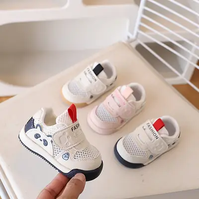 2026 Baby Mesh Shoes White Pink Blue