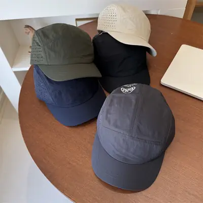 Men's Blue Duckbill Cap with Brand Logo
