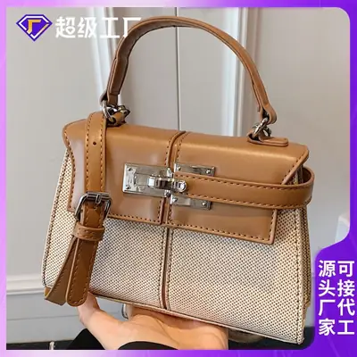 2025 New Kelly Bag High-End Fashion Brown Leather Crossbody