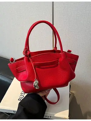 Red Crossbody Bag for Women 2025 Summer Large Capacity