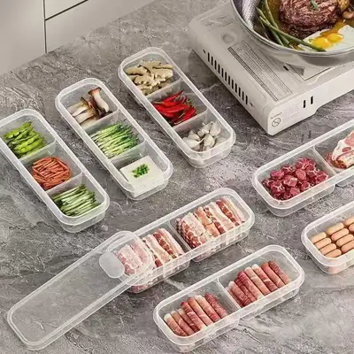 Refrigerator Meat & Veg Storage Boxes Set of 6