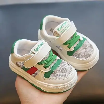Baby Shoes Spring and Summer 2025 New White Shoes Soft Sole Kidsren's Shoes Mesh Toddler Shoes Kidsren's Baby Sneakers