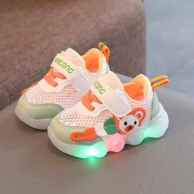 Summer 0-1-3 Year Old Male and Female Baby Toddler Shoes Infant Kidsren's Shoes Lighted Mesh Shoes Sandals Baby Sports Shoes