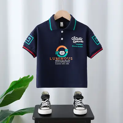 Boys Navy Polo T-Shirt Summer 2025