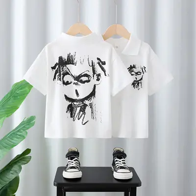 Nata Boys Cotton T-Shirt White Graphic Summer