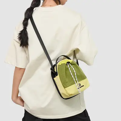 Japanese Korean Contrasting Green Yellow Crossbody Bag