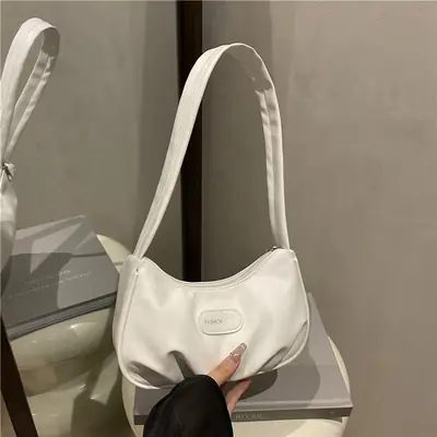 White Korean Fashion Shoulder Bag for Women
