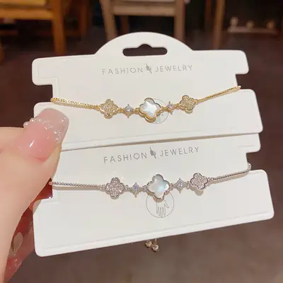 Sweet & Stylish Micro-Inlaid Mother-of-Pearl Bracelet for Women