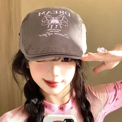 Women Dream All Girl Butterfly Cap Black