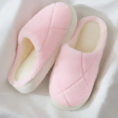 Plush Cotton Slippers for Women, Autumn and Winter 2025, Non-Slip Indoor Home Thick-Soled Warm Couple Cotton Slippers, Men's Winter Style