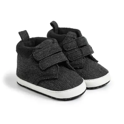 Spring and Autumn 0-1 Year Old Boy's Casual Shoes Soft Sole Velcro High-Top Baby Shoes in Stock Cross-Border Baby Shoes