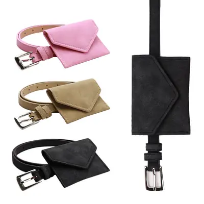Cross-Border Women's Mini Belt Bag Pink Brown Black