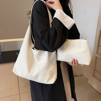 Large Capacity Women's Soft Leather Tote Bag 2025