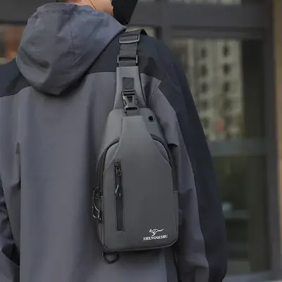 Korean Style Water-Proof Crossbody Bag for Men