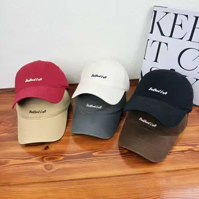Women's Red & Black Baseball Caps with "Inspired By Lath" Design