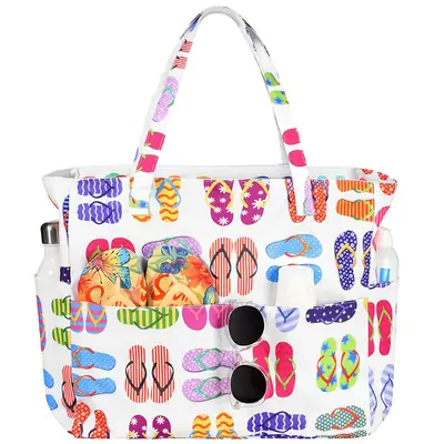Printed Beach Bag Large Capacity Travel Storage Bag