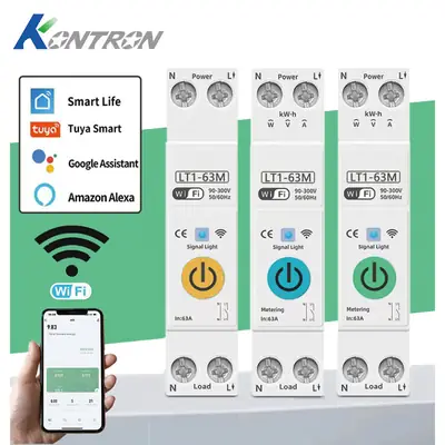 Tuya Smart Switch Wifi Smart Circuit Breaker Circuit Protection Remote Control Via Mobile Phone Timer Switch
