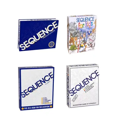 The Sequence Series of Strategy Board Games Includes a Variety of Styles, Including the Fun Competitive Journey Series and the Fancy English Version of Five-In-A-Row