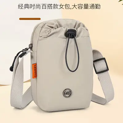 Light Gray Crossbody Bag for Women with Adjustable Strap