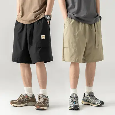 Men's Summer Cargo Shorts with Buckle Belt