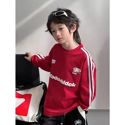 2025 Boys Red Kodak Sweatshirt Medium Large