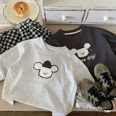 Kids Cotton T-Shirt Set Spring New Korean Style Boys