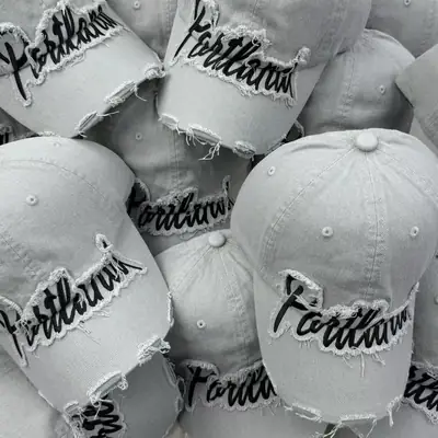 2025 New American Retro Letter Embroidery Baseball Cap for Women Large Head Circumference