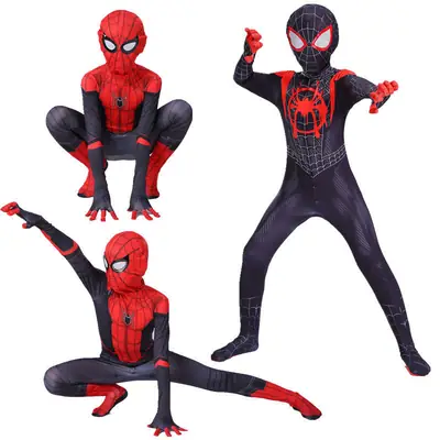 Spider-Man Tights Hero Expedition Cosplay Costume Halloween Jumpsuit Miles Anime Extraordinary