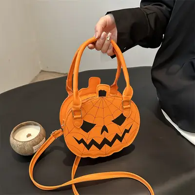 Halloween Pumpkin Handbag Orange 2025 Women