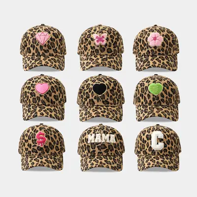 Vintage Leopard Print Baseball Caps for Women