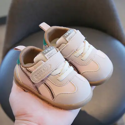 Baby Toddler Shoes for Girls, Spring & Fall New Kidsren's Functional Shoes, Baby Shoes, Boys' Leather Breathable Soft-Soled Sports Shoes