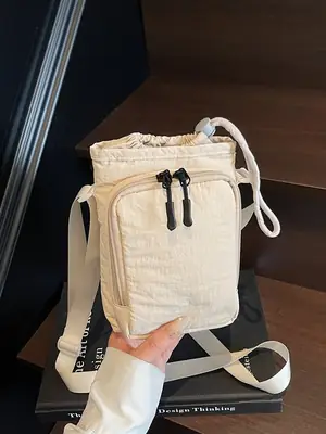Women's Mini Crossbody Bag with Water Bottle & Umbrella