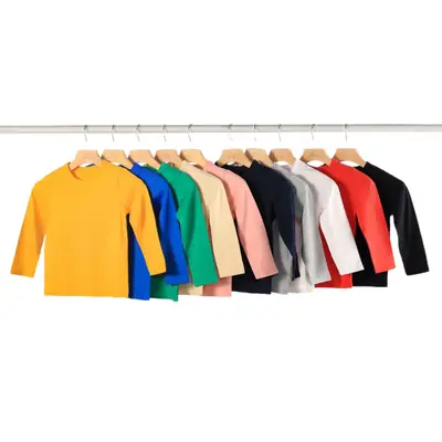 Men's Black Long Sleeve T-Shirt Pure Cotton Autumn 2025