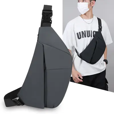 Men's Large Capacity Crossbody Bag Lightweight Cycling Bag