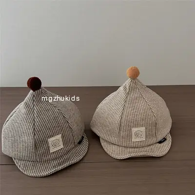 Baby Hat Autumn Winter Medium Thick Stripesd Kids