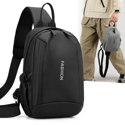 Fashionable Black Crossbody Bag for Men