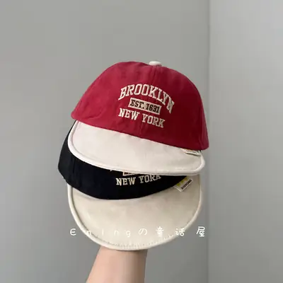 Red Baseball Cap for Boys Girls Sun Protection