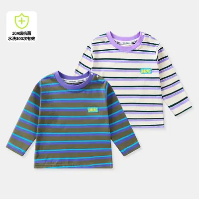 New Baby Striped T-Shirt Autumn Boys Long Sleeve