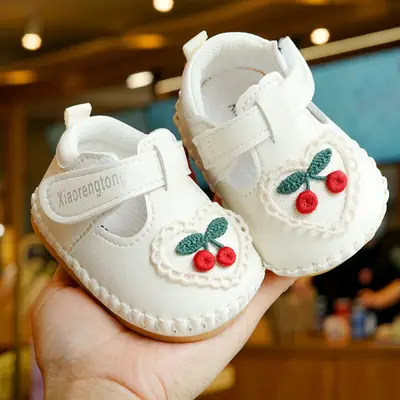 Baby Shoes Soft Sole Non-Slip Spring & Fall New Beginner Female Baby Shoes 0-1 Years Old Toddler Shoes Breathable Princess