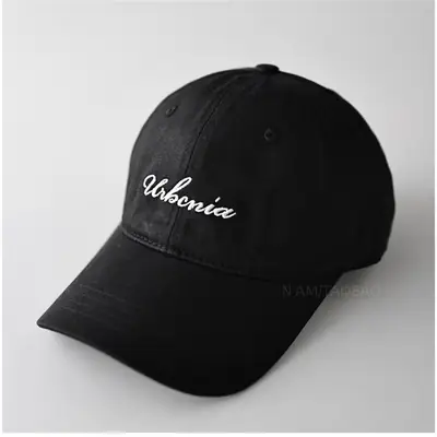 Minimalist Letter Embroidery Baseball Cap Unisex Solid Beige
