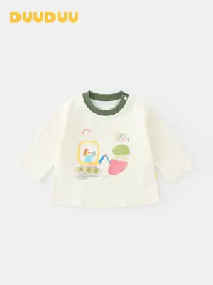 Duuduu Long Sleeve T-Shirt for Girls Baby Autumn Wear